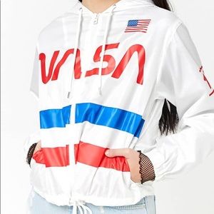 NASA White Windbreaker